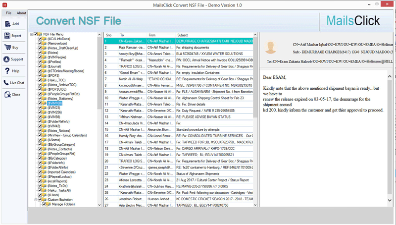 MailsClick Convert NSF File Windows 11 download