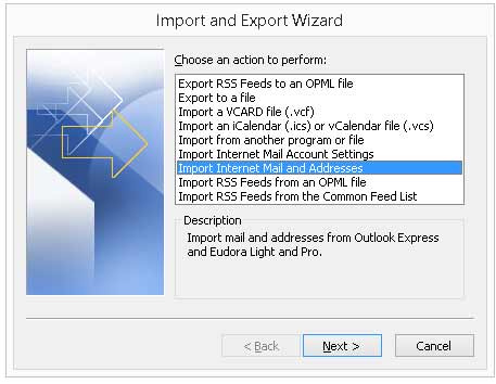 import export wizard