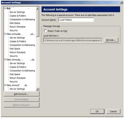 account setting