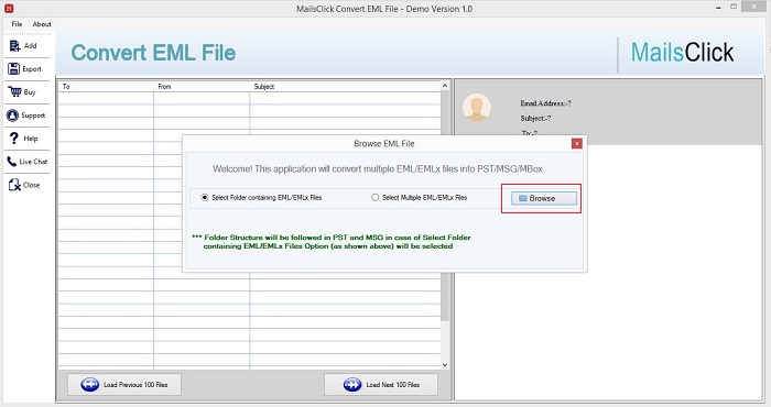 add eml file