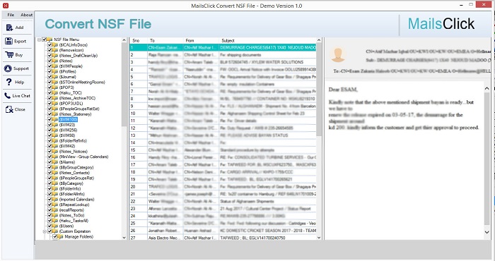 preview nsf file